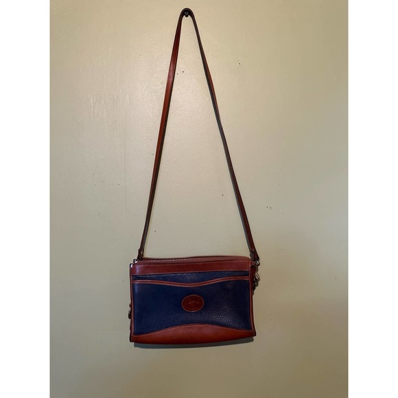 Dooney and Bourke Vintage Blue Leather Duck Small Crossbody - Picture 3 of 7